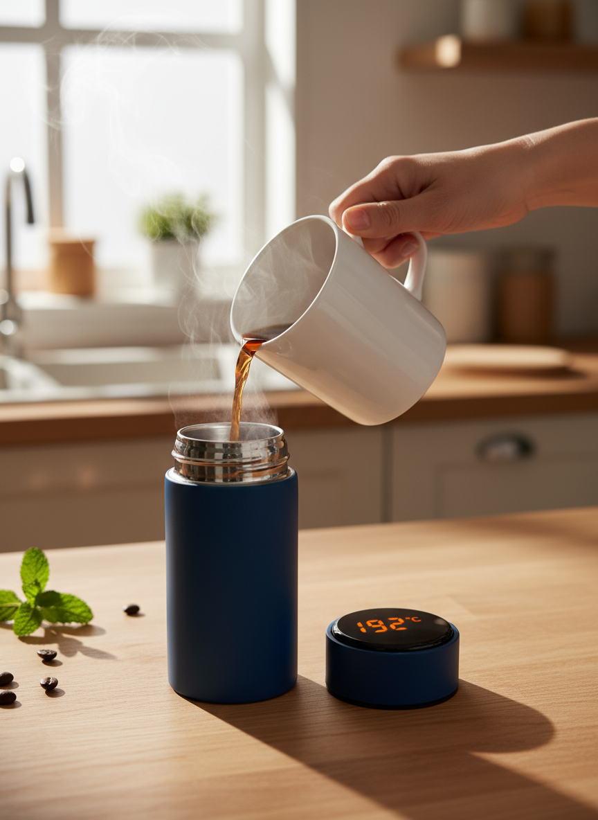 Borraccia Smart con Display Temperatura LED - SmartGear